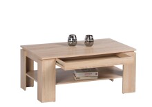 Couchtisch >Harrison< Schublade, Sonoma Eiche Dekor - 100x44x60cm (BxHxT)