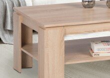 Couchtisch >Harrison< Schublade, Sonoma Eiche Dekor - 100x44x60cm (BxHxT)