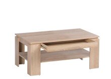 Couchtisch >Harrison< Schublade, Sonoma Eiche Dekor - 100x44x60cm (BxHxT)