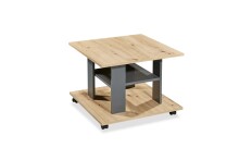 Couchtisch >Jella< 4 Rollen, Artisan Eiche Dekor,...