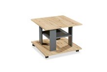Couchtisch >Jella< 4 Rollen, Artisan Eiche Dekor,...