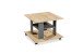 Couchtisch >Jella< 4 Rollen, Artisan Eiche Dekor, anthrazit - 60x45x60cm (BxHxT)