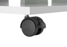 Couchtisch >Jella< 4 Rollen, weiß, salbeifarbig - 60x45x60cm (BxHxT)