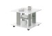 Couchtisch >Jella< 4 Rollen, weiß, salbeifarbig - 60x45x60cm (BxHxT)
