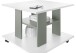 Couchtisch >Jella< 4 Rollen, weiß, salbeifarbig - 60x45x60cm (BxHxT)