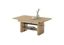 Couchtisch >Luzern< auszieh / höhenverstellbar, Artisan Eiche - 110/148x47/63x65cm (BxHxT)