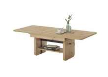Couchtisch >Luzern< auszieh / höhenverstellbar, Artisan Eiche - 110/148x47/63x65cm (BxHxT)