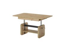 Couchtisch >Luzern< auszieh / höhenverstellbar, Artisan Eiche - 110/148x47/63x65cm (BxHxT)