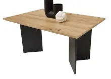 Couchtisch >Minimal< in Artisan Eiche Dekor, grau -...