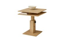 Couchtisch >Peer< höhenverstellbar bis 77cm, Artisan Eiche Dekor - 65x53/77x65cm (BxHxT)