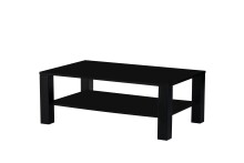Couchtisch >Romy< in schwarz, Melamin, MDF -...