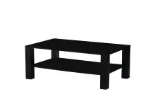 Couchtisch >Romy< in schwarz, Melamin, MDF -...