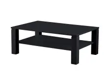 Couchtisch >Romy< in schwarz, Melamin, MDF -...