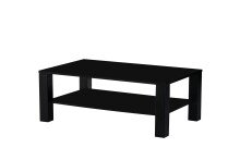 Couchtisch >Romy< in schwarz, Melamin, MDF -...