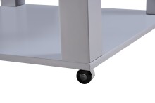 Couchtisch >Romy mobil< 4 Rollen, grau, Melamin, MDF - 76x41x76cm (BxHxT)