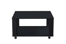 Couchtisch >Romy mobil< 4 Rollen, schwarz, Melamin,...