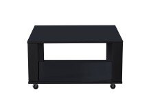 Couchtisch >Romy mobil< 4 Rollen, schwarz, Melamin,...