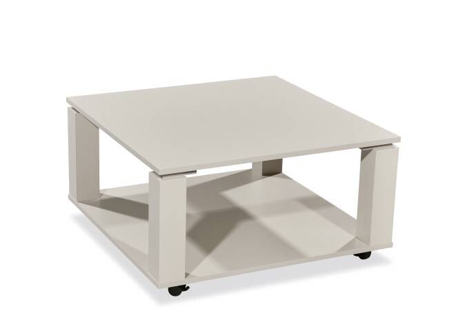 Couchtisch >Romy mobil< 4 Rollen, kaschmir, Melamin, MDF - 76x41x76cm (BxHxT)