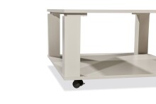 Couchtisch >Romy mobil< 4 Rollen, kaschmir, Melamin, MDF - 76x41x76cm (BxHxT)