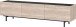 Lowboard >CANTORIA< 3 Klappen, Castello-Eiche-Dekor / Schwarz - 184x48x40cm (BxHxT)