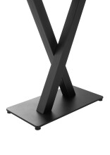 Bartisch >Duke< in Eiche, schwarz, Massivholz, Metall - 120x104x60cm (BxHxT)