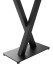 Bartisch >Duke< in Eiche, schwarz, Massivholz, Metall - 120x104x60cm (BxHxT)
