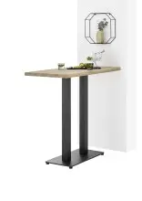 Bartisch >Jay< in Eiche, schwarz, Massivholz,...