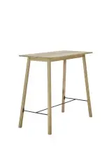 Bartisch >Jules< in Eiche, schwarz, Massivholz,...