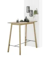 Bartisch >Jules< in Eiche, schwarz, Massivholz,...