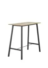 Bartisch >Kent< in Eiche, schwarz, Massivholz,...