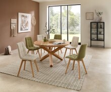 Esstisch >Ace 2< in Akazie , Massivholz - 76x130cm...