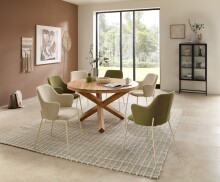 Esstisch >Ace 2< in Akazie , Massivholz - 76x130cm (HxD)
