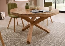 Esstisch >Ace 2< in Akazie , Massivholz - 76x130cm (HxD)
