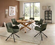 Esstisch >Ace 2< in Akazie , Massivholz - 76x130cm (HxD)