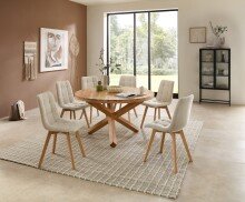 Esstisch >Ace 2< in Akazie , Massivholz - 76x130cm (HxD)