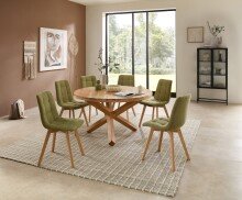 Esstisch >Ace 2< in Akazie , Massivholz - 76x130cm (HxD)