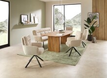 Esstisch >Barney< in Akazie, Massivholz - 220x77x110cm (BxHxT)