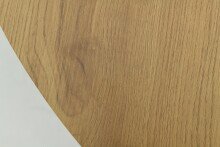 Esstisch >Brandon< in Eiche Dekor, schwarz, MDF, Melamin - 75x120cm (HxD)