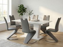 Esstisch >Bomuli< in Weiß - 180x75x90cm (BxHxT)