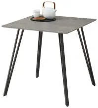 Esstisch >Fiete< in beton Dekor, schwarz, MDF,...