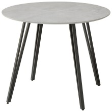 Esstisch >Floris< in Steinoptik, schwarz, MDF,...