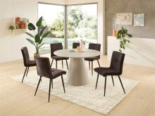 Esstisch >Garret< in grau, MDF, Melamin - 75x120cm...