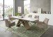 Kulissen-Esstisch >Jamiro< ausziehbar bis 260cm, weiß, beige - 180/260x76x90 (BxHxT)