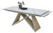 Kulissen-Esstisch >Jamiro< ausziehbar bis 260cm, weiß, beige - 180/260x76x90 (BxHxT)