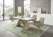 Kulissen-Esstisch >Jamiro< ausziehbar bis 260cm, weiß, beige - 180/260x76x90 (BxHxT)