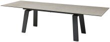 Kulissen-Esstisch >Janis< ausziehbar bis 300cm, grau, schwarz - 200/300x76x100 (BxHxT)