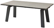 Kulissen-Esstisch >Janis< ausziehbar bis 300cm, grau, schwarz - 200/300x76x100 (BxHxT)