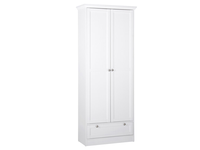 Mehrzweckschrank >Landsted< in Weiß - 80x200x39cm (BxHxT)