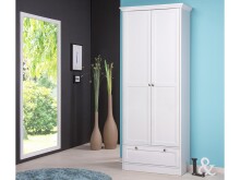 Mehrzweckschrank >Landsted< in Weiß - 80x200x39cm (BxHxT)