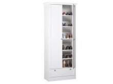 Mehrzweckschrank >Landsted< in Weiß - 80x200x39cm (BxHxT)